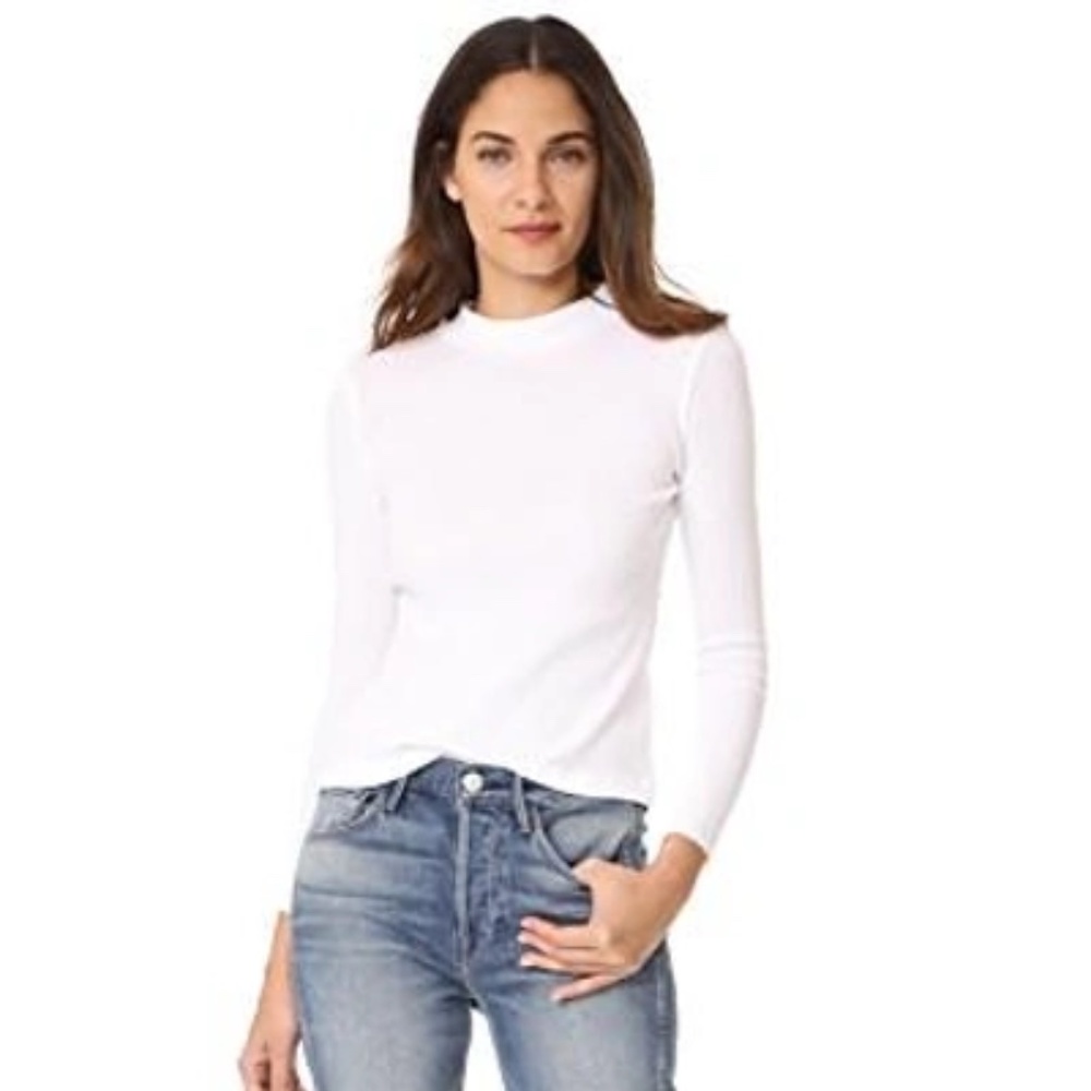 3x1 mock neck rib shirt XS